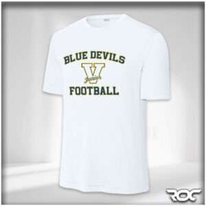 Victor Jr. Football Performance T-Shirt - White