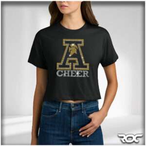 Athena Cheer Bling Cropped T-Shirt